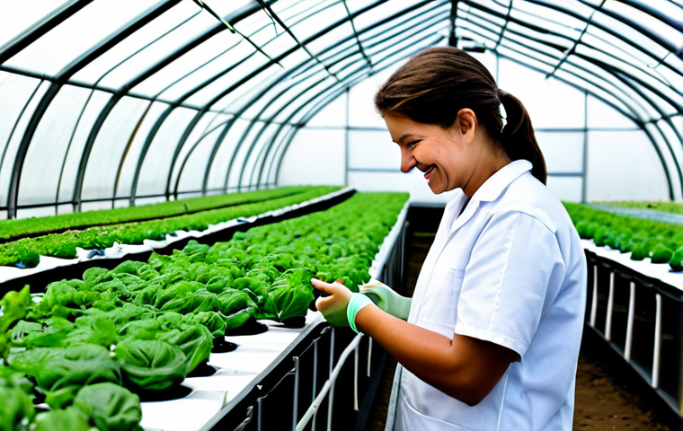 농업기술 관련 이직 준비 서류 - **Prompt:** A determined individual in professional work attire, confidently reviewing crop data on ...